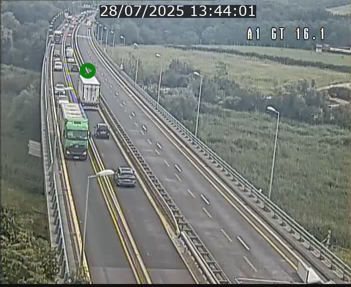 <h2>Traffic live webcam Luxembourg Niederanven - A1 direction Allemagne - BK 16.1</h2>
