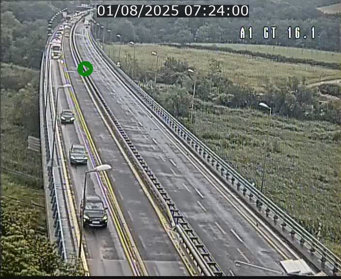 <h2>Traffic live webcam Luxembourg Niederanven - A1 direction Allemagne - BK 16.1</h2>