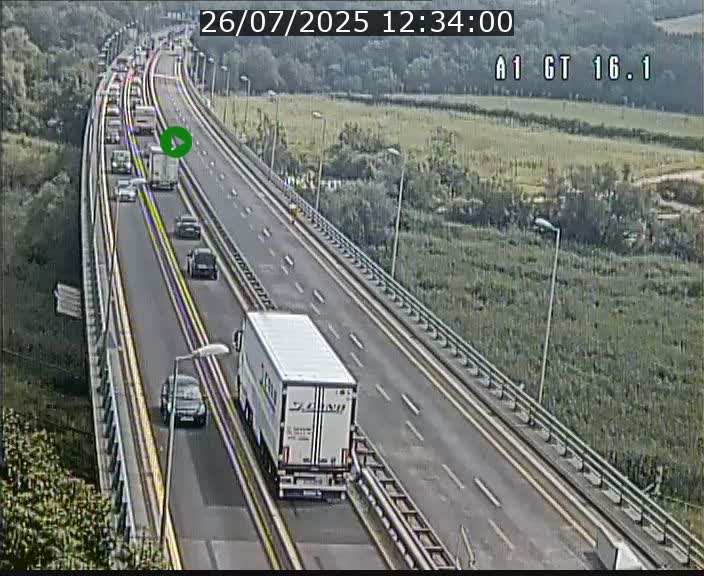 <h2>Traffic live webcam Luxembourg Niederanven - A1 direction Allemagne - BK 16.1</h2>