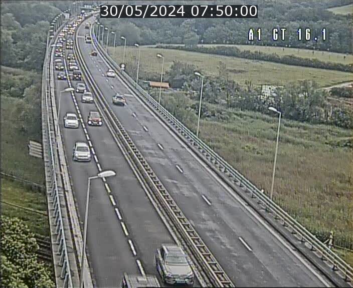 Traffic live webcam Luxembourg Niederanven - A1 direction Allemagne - BK 16.1