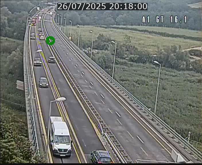 <h2>Traffic live webcam Luxembourg Niederanven - A1 direction Allemagne - BK 16.1</h2>