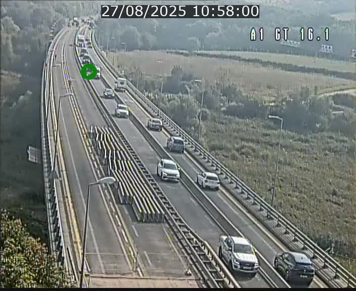 <h2>Traffic live webcam Luxembourg Niederanven - A1 direction Allemagne - BK 16.1</h2>