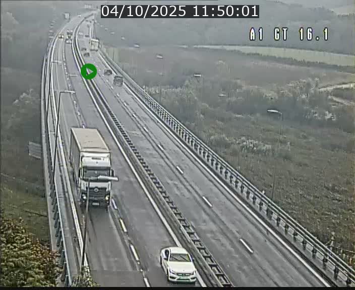 Traffic live webcam Luxembourg Niederanven - A1 direction Allemagne - BK 16.1