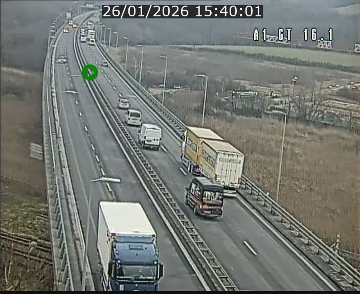 <h2>Traffic live webcam Luxembourg Niederanven - A1 direction Allemagne - BK 16.1</h2>