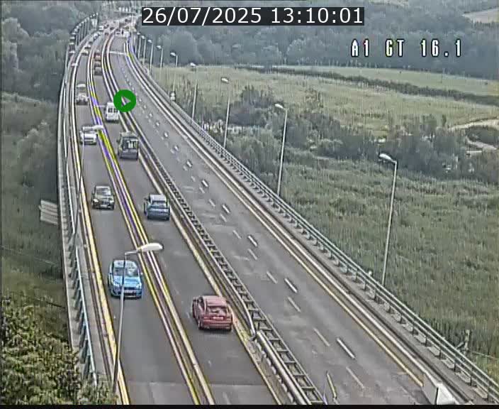 <h2>Traffic live webcam Luxembourg Niederanven - A1 direction Allemagne - BK 16.1</h2>