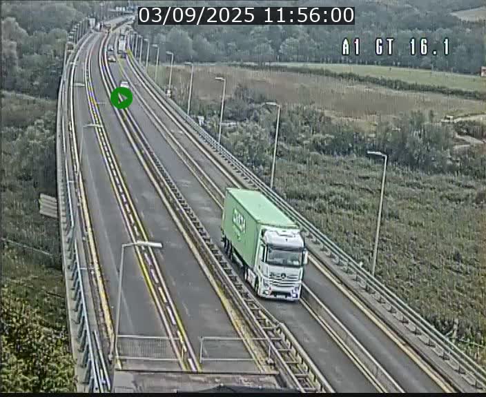<h2>Traffic live webcam Luxembourg Niederanven - A1 direction Allemagne - BK 16.1</h2>