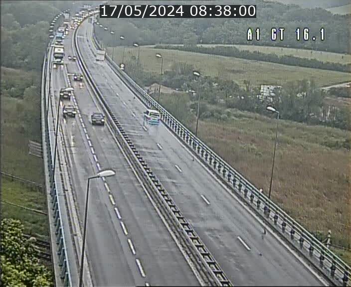 Traffic live webcam Luxembourg Niederanven - A1 direction Allemagne - BK 16.1