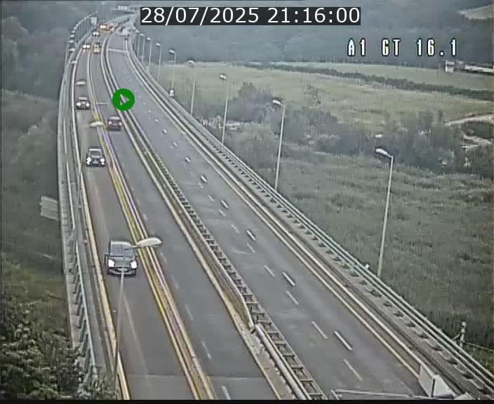 <h2>Traffic live webcam Luxembourg Niederanven - A1 direction Allemagne - BK 16.1</h2>