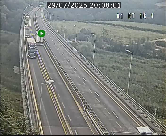 <h2>Traffic live webcam Luxembourg Niederanven - A1 direction Allemagne - BK 16.1</h2>