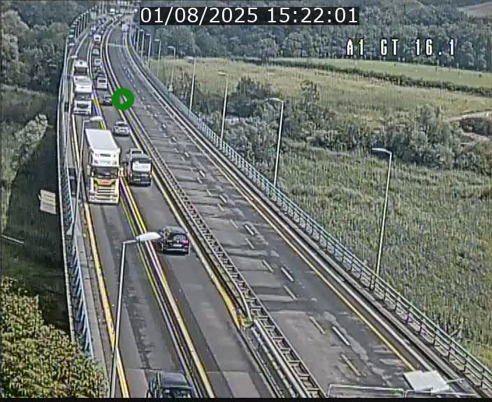<h2>Traffic live webcam Luxembourg Niederanven - A1 direction Allemagne - BK 16.1</h2>
