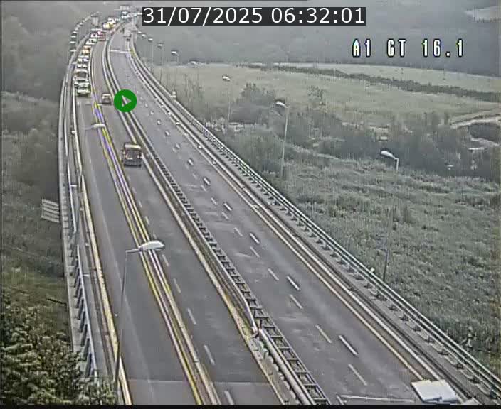 <h2>Traffic live webcam Luxembourg Niederanven - A1 direction Allemagne - BK 16.1</h2>