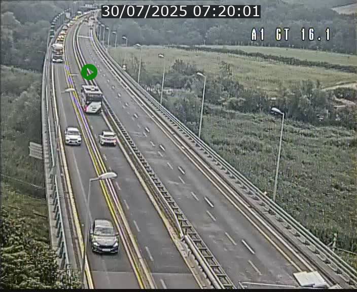 <h2>Traffic live webcam Luxembourg Niederanven - A1 direction Allemagne - BK 16.1</h2>