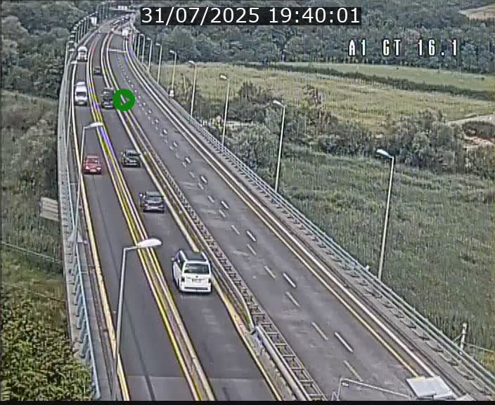 <h2>Traffic live webcam Luxembourg Niederanven - A1 direction Allemagne - BK 16.1</h2>
