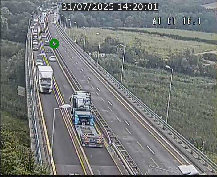 <h2>Traffic live webcam Luxembourg Niederanven - A1 direction Allemagne - BK 16.1</h2>