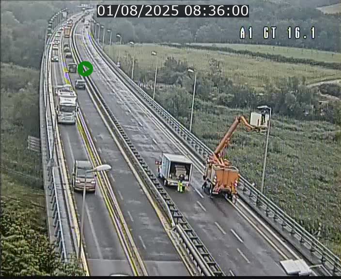 <h2>Traffic live webcam Luxembourg Niederanven - A1 direction Allemagne - BK 16.1</h2>