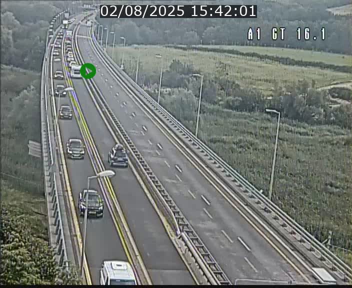 <h2>Traffic live webcam Luxembourg Niederanven - A1 direction Allemagne - BK 16.1</h2>