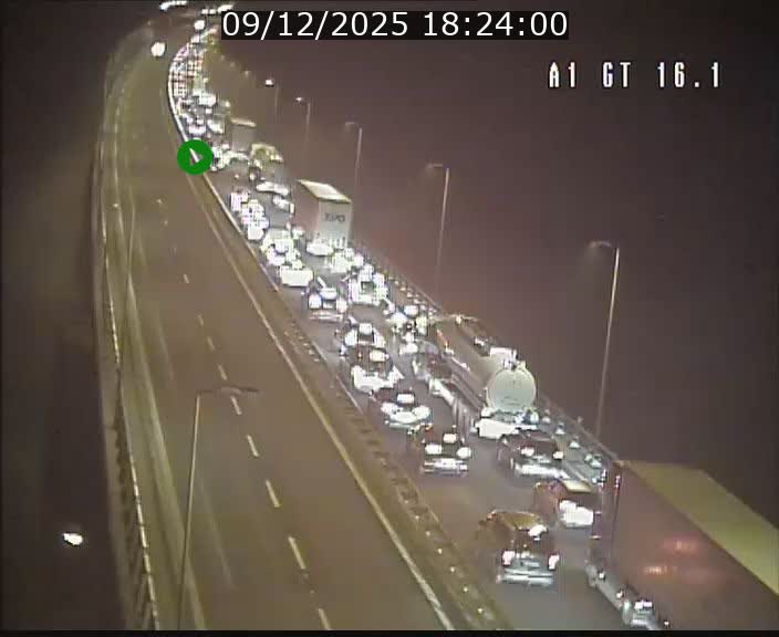 <h2>Traffic live webcam Luxembourg Niederanven - A1 direction Allemagne - BK 16.1</h2>