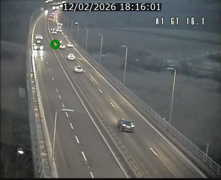 <h2>Traffic live webcam Luxembourg Niederanven - A1 direction Allemagne - BK 16.1</h2>