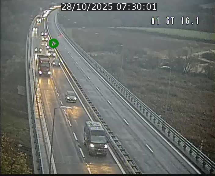 <h2>Traffic live webcam Luxembourg Niederanven - A1 direction Allemagne - BK 16.1</h2>