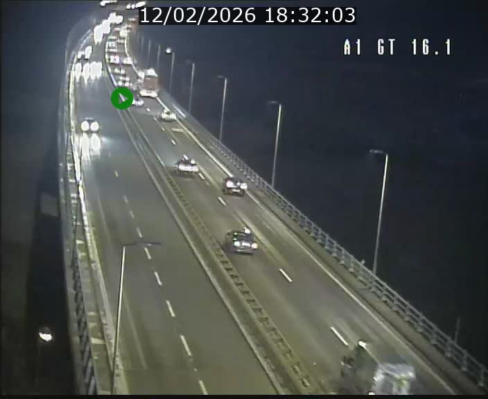 <h2>Traffic live webcam Luxembourg Niederanven - A1 direction Allemagne - BK 16.1</h2>