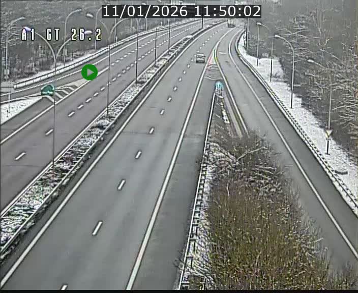 Traffic live webcam Luxembourg Grevenmacher - A1 direction Allemagne - BK 26.2