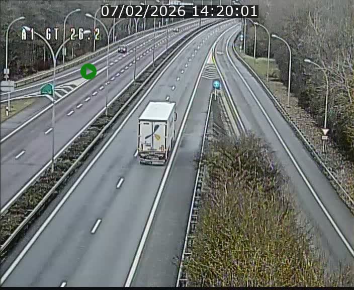 <h2>Traffic live webcam Luxembourg Grevenmacher - A1 direction Allemagne - BK 26.2</h2>