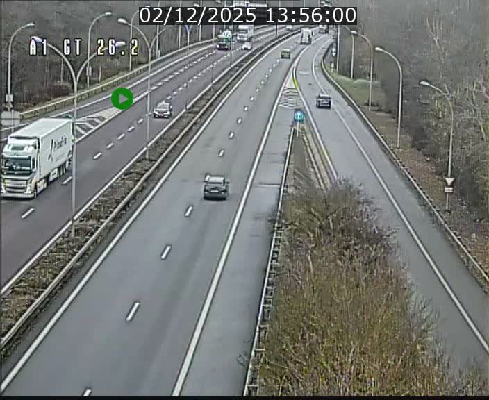 <h2>Traffic live webcam Luxembourg Grevenmacher - A1 direction Allemagne - BK 26.2</h2>