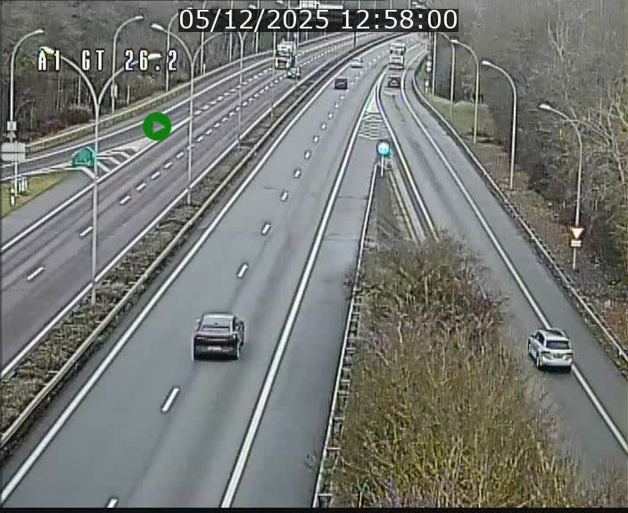 <h2>Traffic live webcam Luxembourg Grevenmacher - A1 direction Allemagne - BK 26.2</h2>