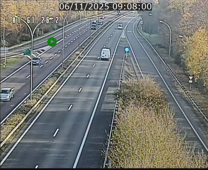 <h2>Traffic live webcam Luxembourg Grevenmacher - A1 direction Allemagne - BK 26.2</h2>