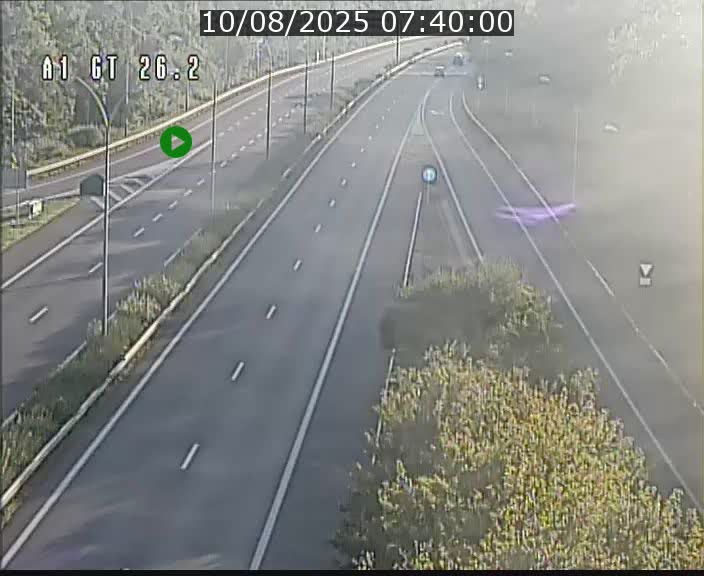 Traffic live webcam Luxembourg Grevenmacher - A1 direction Allemagne - BK 26.2