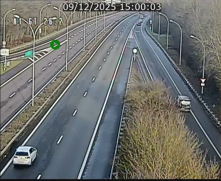 <h2>Traffic live webcam Luxembourg Grevenmacher - A1 direction Allemagne - BK 26.2</h2>