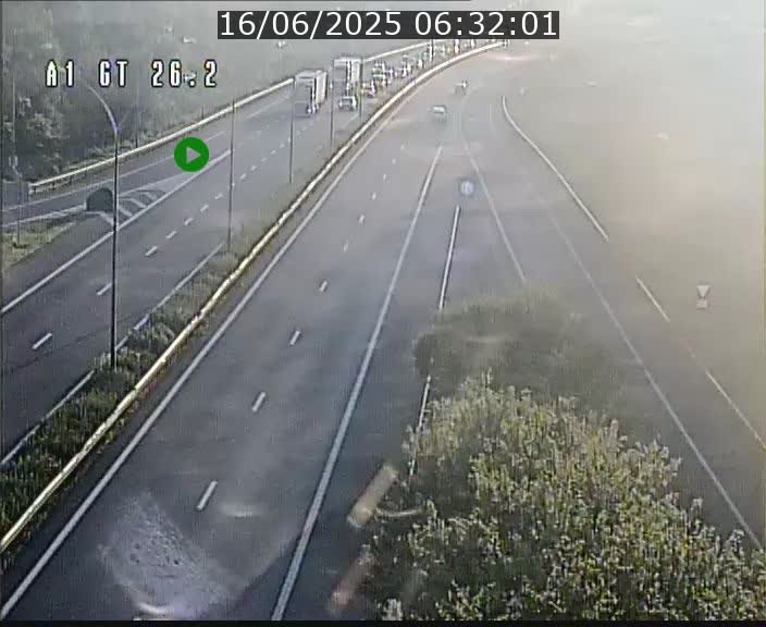 Traffic live webcam Luxembourg Grevenmacher - A1 direction Allemagne - BK 26.2