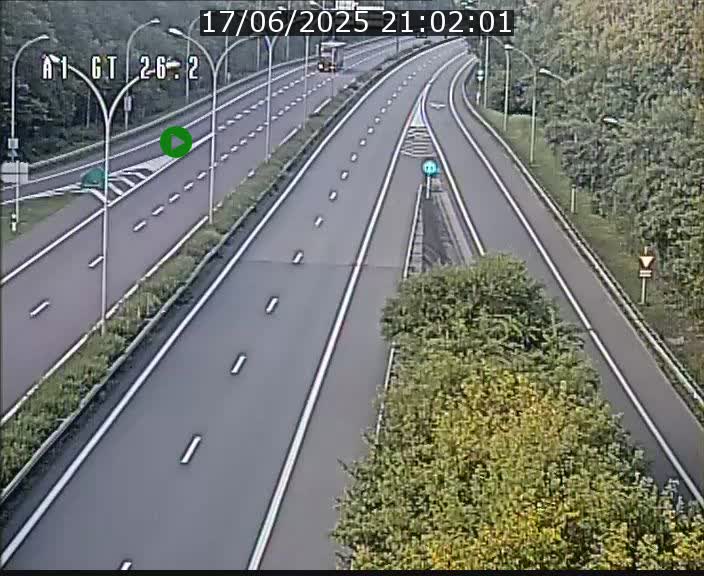 Traffic live webcam Luxembourg Grevenmacher - A1 direction Allemagne - BK 26.2