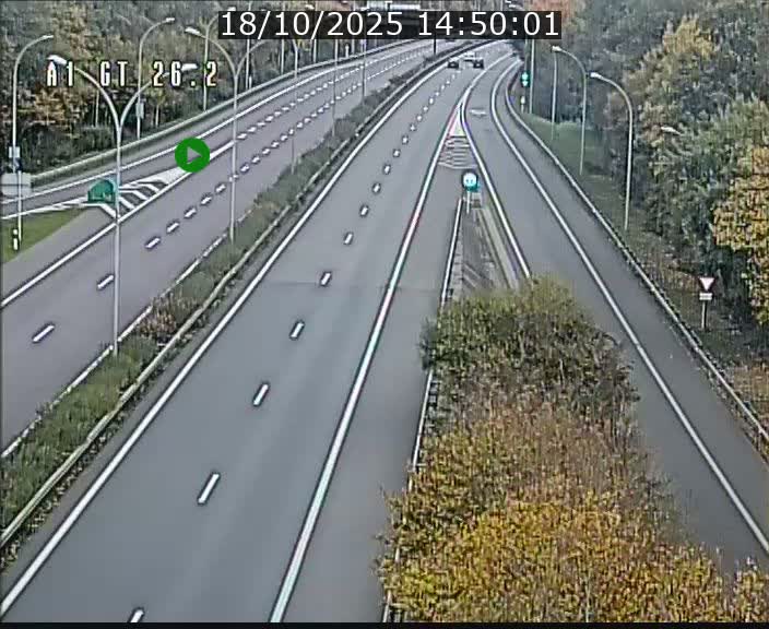 Traffic live webcam Luxembourg Grevenmacher - A1 direction Allemagne - BK 26.2