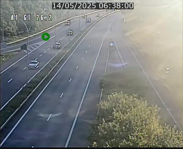Traffic live webcam Luxembourg Grevenmacher - A1 direction Allemagne - BK 26.2