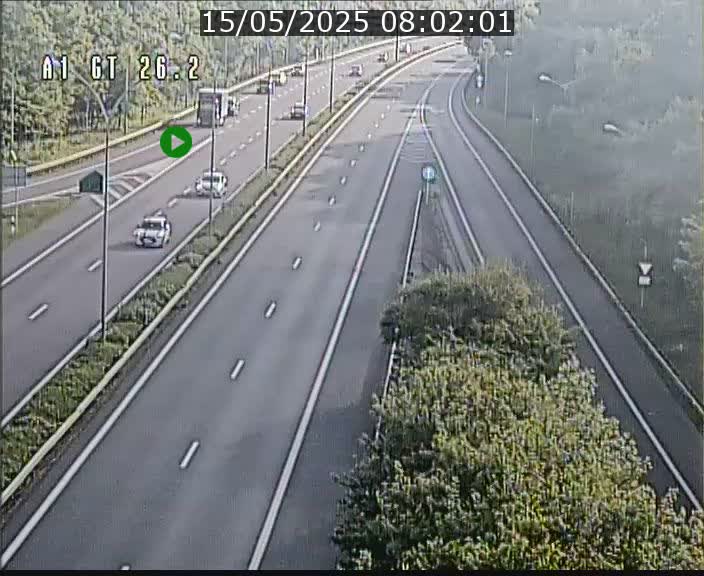 Traffic live webcam Luxembourg Grevenmacher - A1 direction Allemagne - BK 26.2