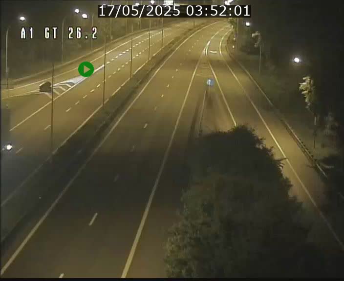 Traffic live webcam Luxembourg Grevenmacher - A1 direction Allemagne - BK 26.2