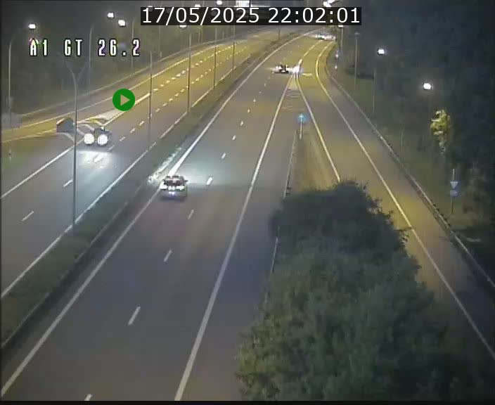 Traffic live webcam Luxembourg Grevenmacher - A1 direction Allemagne - BK 26.2