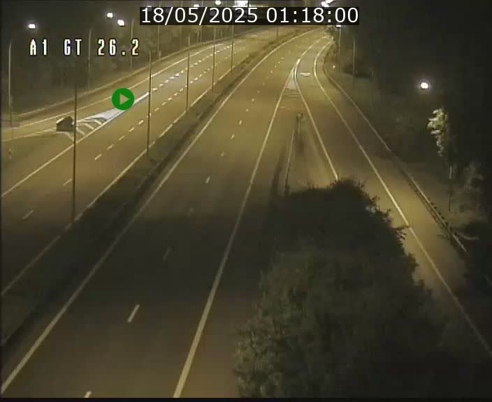 Traffic live webcam Luxembourg Grevenmacher - A1 direction Allemagne - BK 26.2