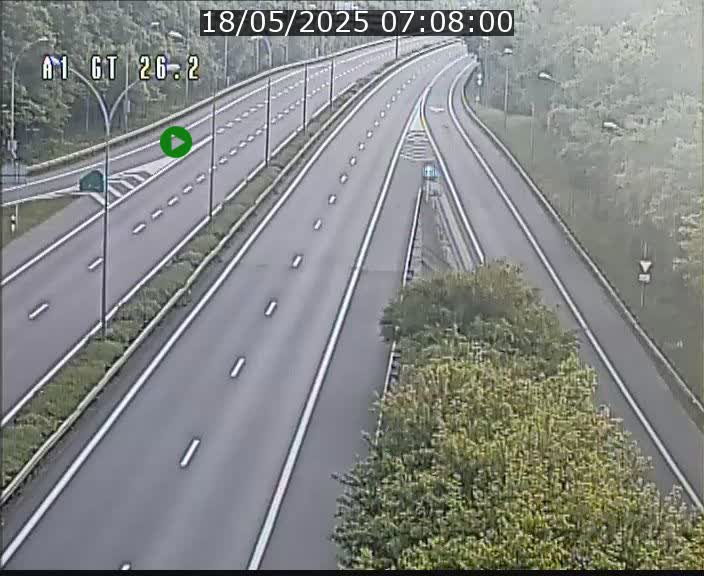 Traffic live webcam Luxembourg Grevenmacher - A1 direction Allemagne - BK 26.2