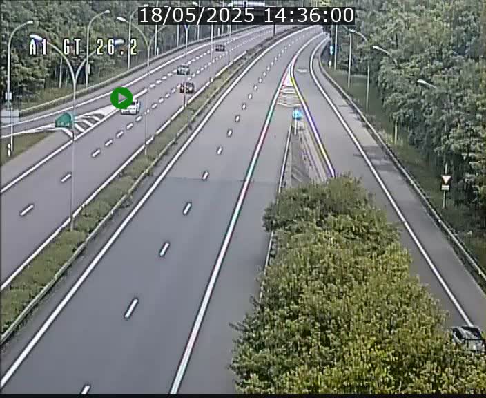 Traffic live webcam Luxembourg Grevenmacher - A1 direction Allemagne - BK 26.2