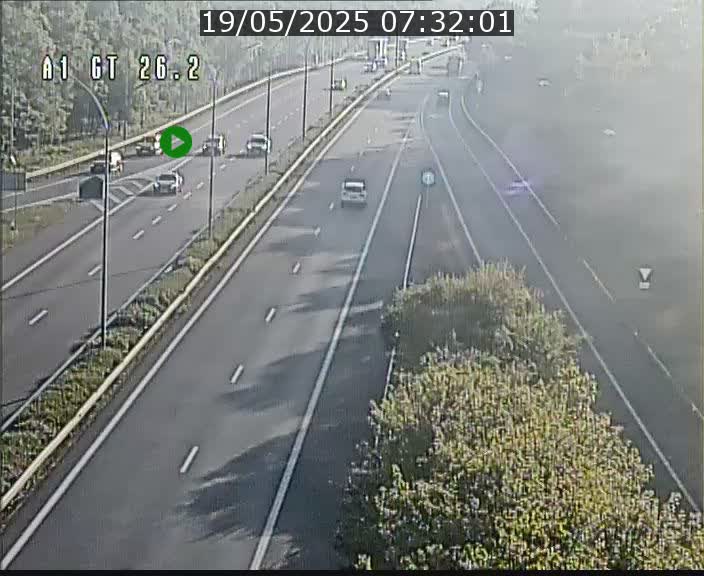 Traffic live webcam Luxembourg Grevenmacher - A1 direction Allemagne - BK 26.2