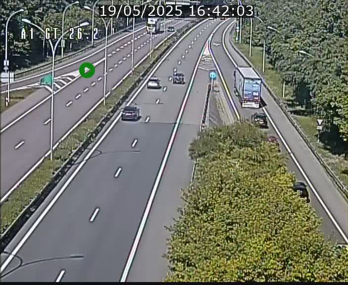 Traffic live webcam Luxembourg Grevenmacher - A1 direction Allemagne - BK 26.2