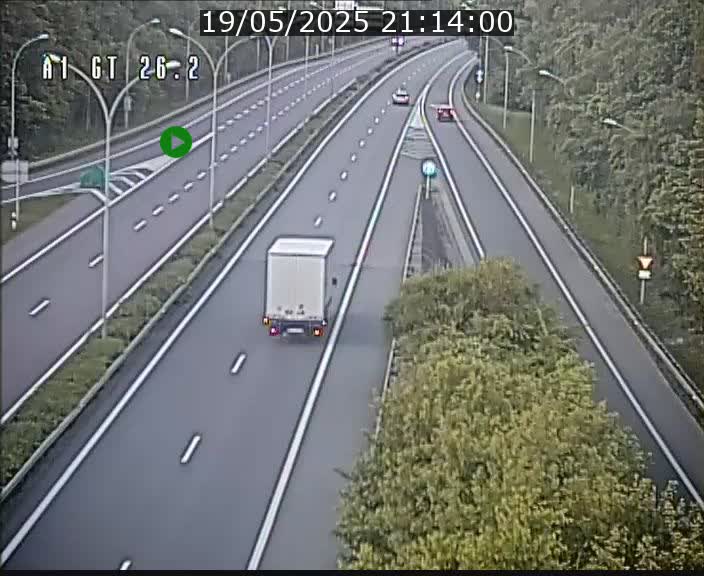 Traffic live webcam Luxembourg Grevenmacher - A1 direction Allemagne - BK 26.2