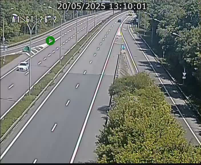 Traffic live webcam Luxembourg Grevenmacher - A1 direction Allemagne - BK 26.2