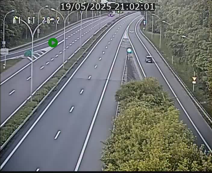 Traffic live webcam Luxembourg Grevenmacher - A1 direction Allemagne - BK 26.2