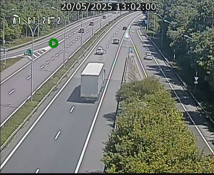 Traffic live webcam Luxembourg Grevenmacher - A1 direction Allemagne - BK 26.2