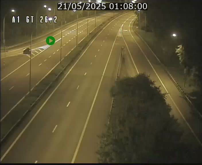 Traffic live webcam Luxembourg Grevenmacher - A1 direction Allemagne - BK 26.2