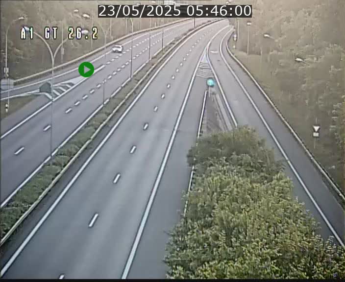 Traffic live webcam Luxembourg Grevenmacher - A1 direction Allemagne - BK 26.2