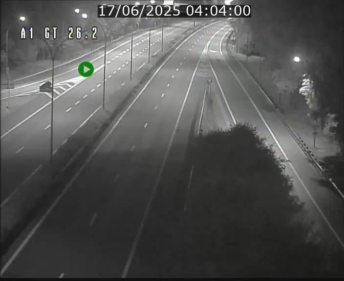 Traffic live webcam Luxembourg Grevenmacher - A1 direction Allemagne - BK 26.2